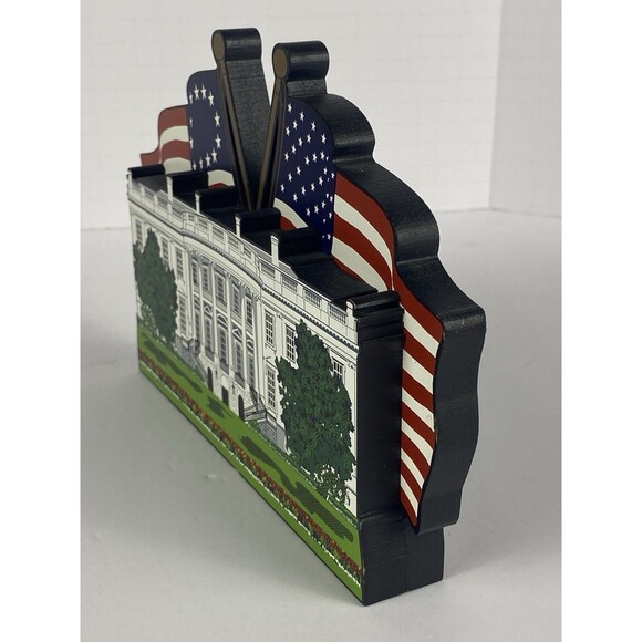Stella's 2001 White House Wooden Shelf Sitter 9/11 Remembrance *MADE IN THE USA* - Picture 9 of 13